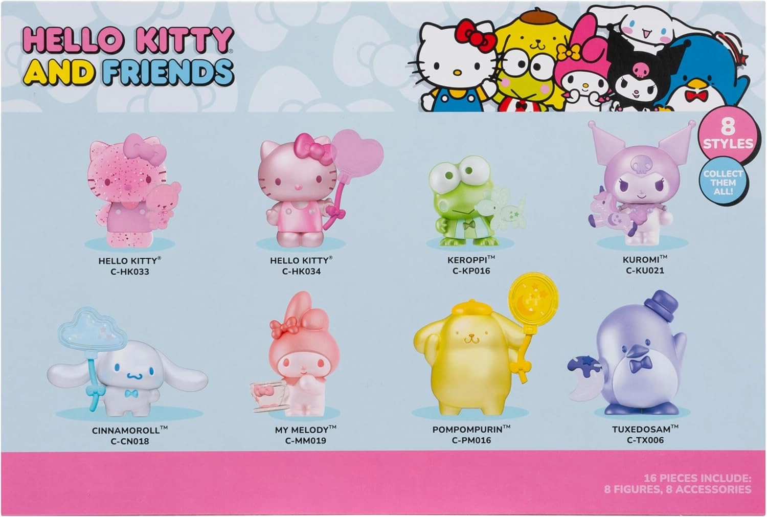 Hello Kitty - 2-Inch Figure - 8-Pack - Style 1