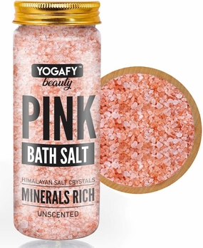 Himalayan Pink Bath Salt Crystal - 350 Gram/12.34 Ounce - for Body Spa, Relaxation and Pain Relief, Minerals Rich