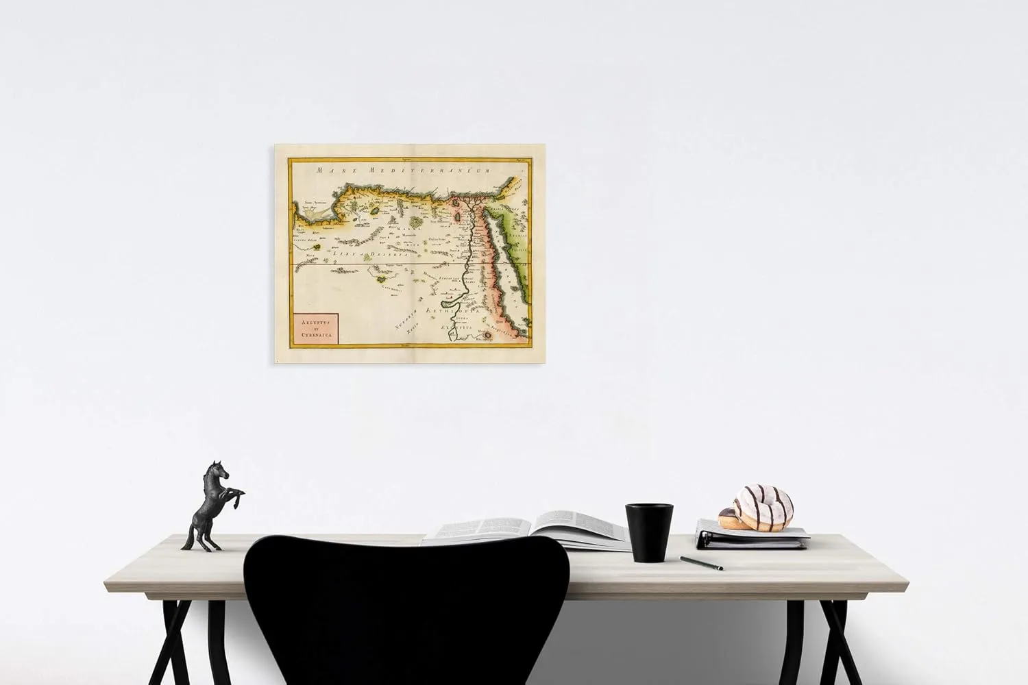 Historic Map : Aegyptus et Cyrenaica [Red Sea & Nile], 1703, Christoph Cellarius, Vintage Wall Art : 30in x 24in