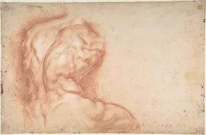 Historic Pictoric Art Print : Peter Paul Rubens - The Virgin Adored by Saints (Recto); Study of The Torso Belvedere (Verso) : Vintage Wall Décor : 36in x 24in