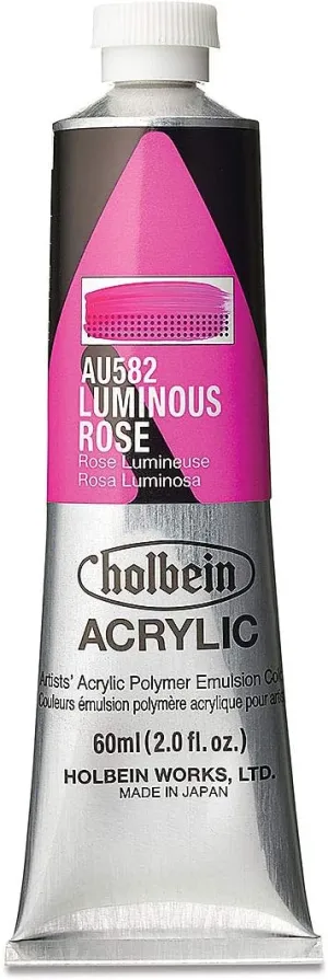 Holbein - Artist Heavy Body Acrylic - 60ml Tube - Luminous Rose