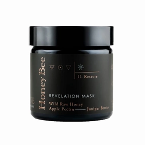 Honey Bee Revelation Mask - Wild Honey Face Mask - Cleanse, Clarify, Soothe, & Hydrate your Face. Push Moisture Deep into the Layers of your Skin - Skincare for Women and Men (2 oz)