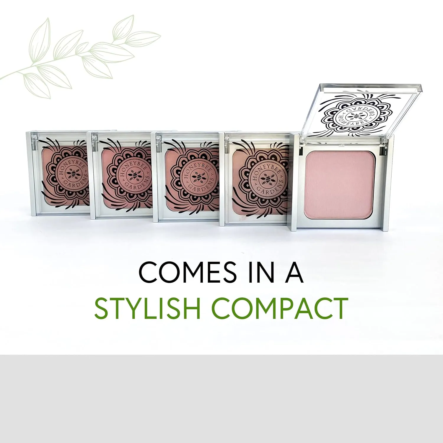 Honeybee Gardens Complexion Perfecting Blush in Breathless, Pale Warm Pink Pigmented, Vegan & Gluten-Free, 8.5g