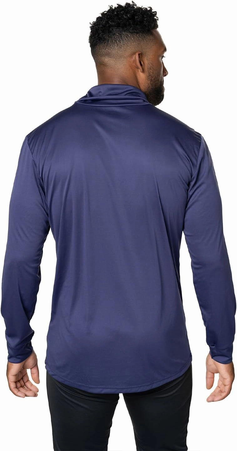 Hot Chillys Men's Peach Skins Roll T-Neck Lightweight Relaxed Fit Base Layer | Warm Soft Long Sleeve Thermal Shirt for Men
