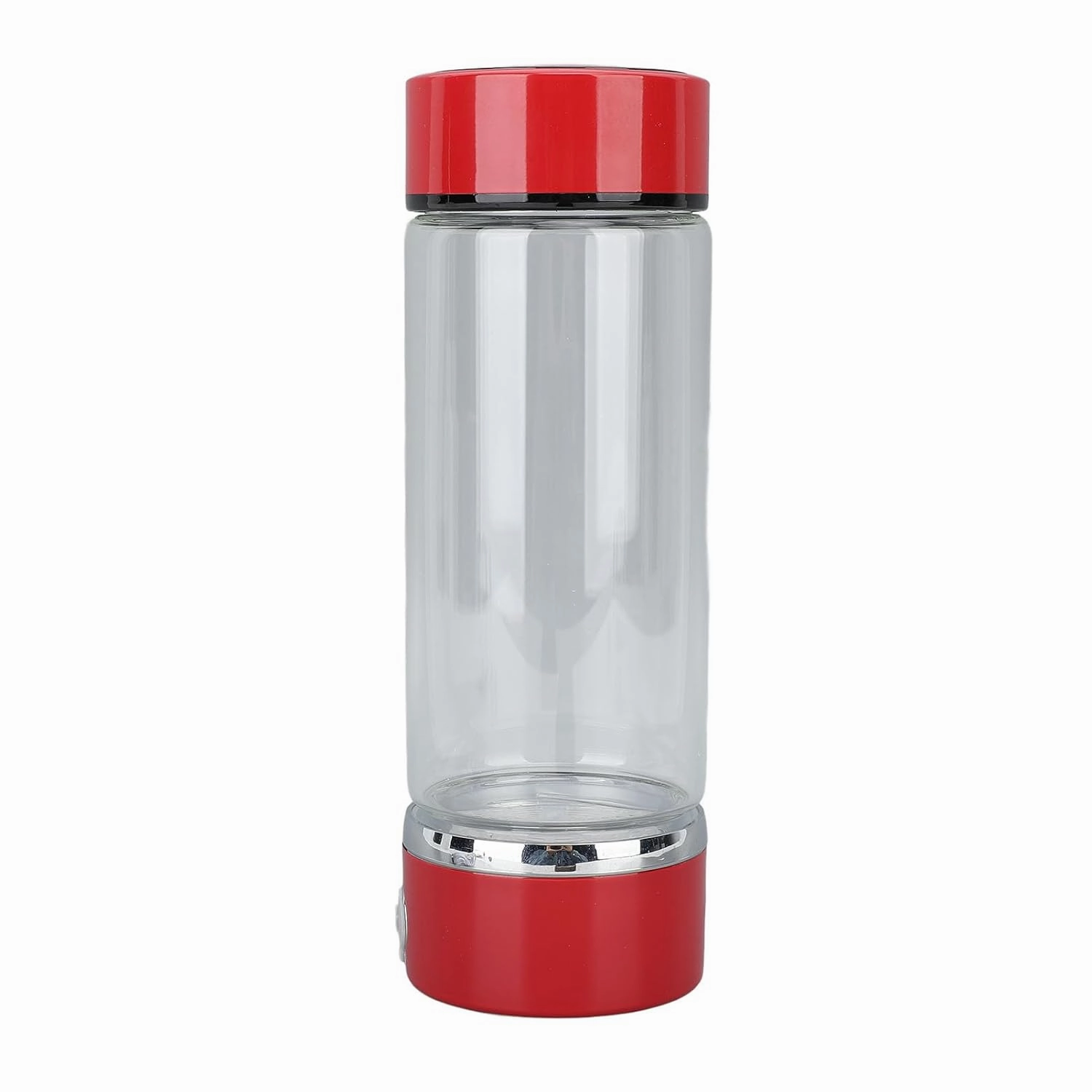Hydrogen Rich Water Generator Hydrogen Water Bottle 420ml PCTG PEM SPE Technology Rechargeable Portable Hydrogen Rich Water Generator Cup for Home Fitness Office Travel (Red)