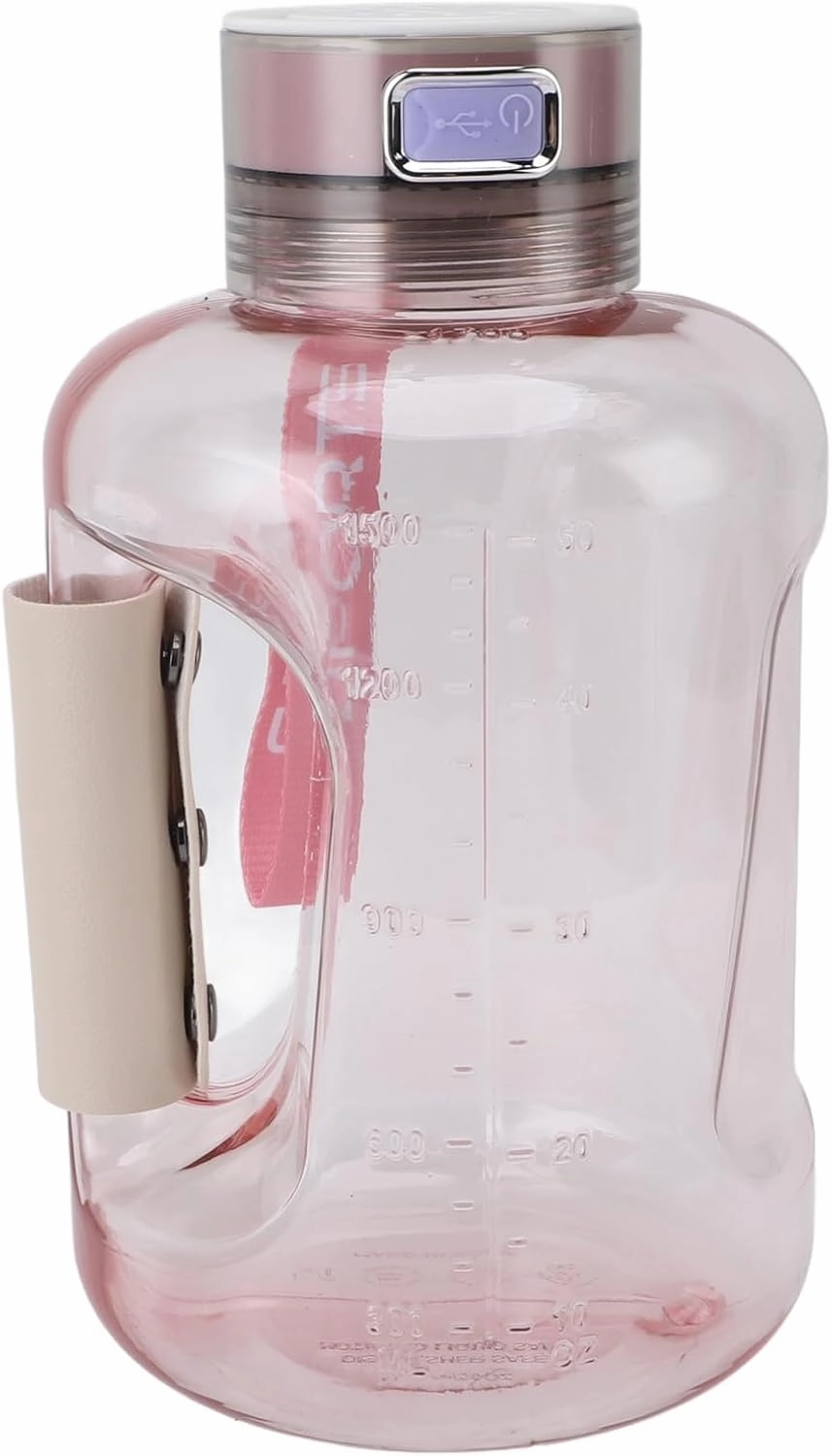 Hydrogen Water Bottle Portable SPE PEM Technology Hydrogen Rich Water Generator Pt Sheet for Sports ()(Pink)