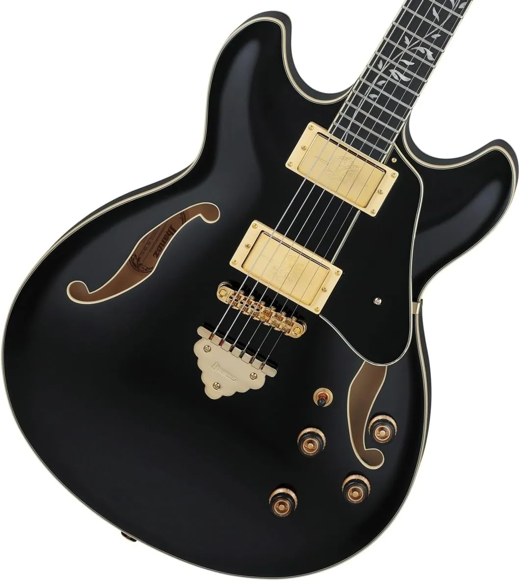 Ibanez AS93SP Artcore Expressionist 6-String Right-Handed Electric Guitar with Linden Body and Macassar Ebony Fingerboard (Black)