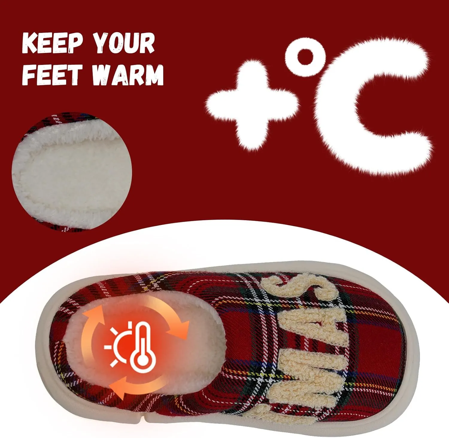 IceUnicorn Kids Slippers Boys Girls Warm Soft Plush Memory Foam House Slippers Big Little Kids Non-Slip Winter Home Shoes for Indoor Outdoor
