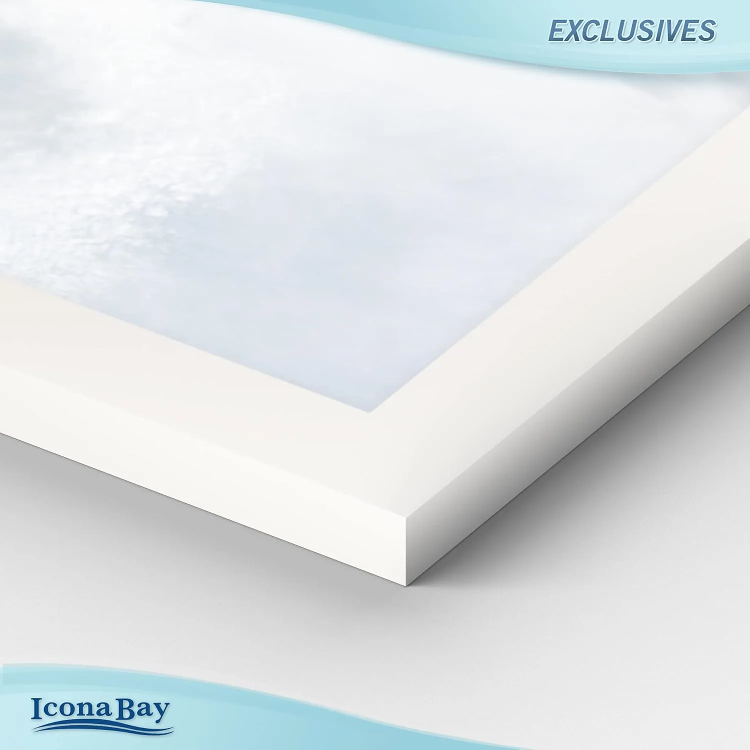 Icona Bay 5x7 Picture Frames (White, 12 Pack), Sturdy Wood Composite Photo Frame 5 x 7, Sleek Design, Table Top or Wall Mount, Exclusives Collection