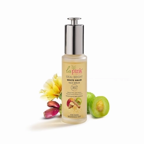 Ideal Bright Face Serum Microplastic Free Formula | Glass like skin, Lightening, Evens Skin Tone | White Haldi & Kakadu Plum | For Bright Radiant Skin | All Skin Types | 50ml