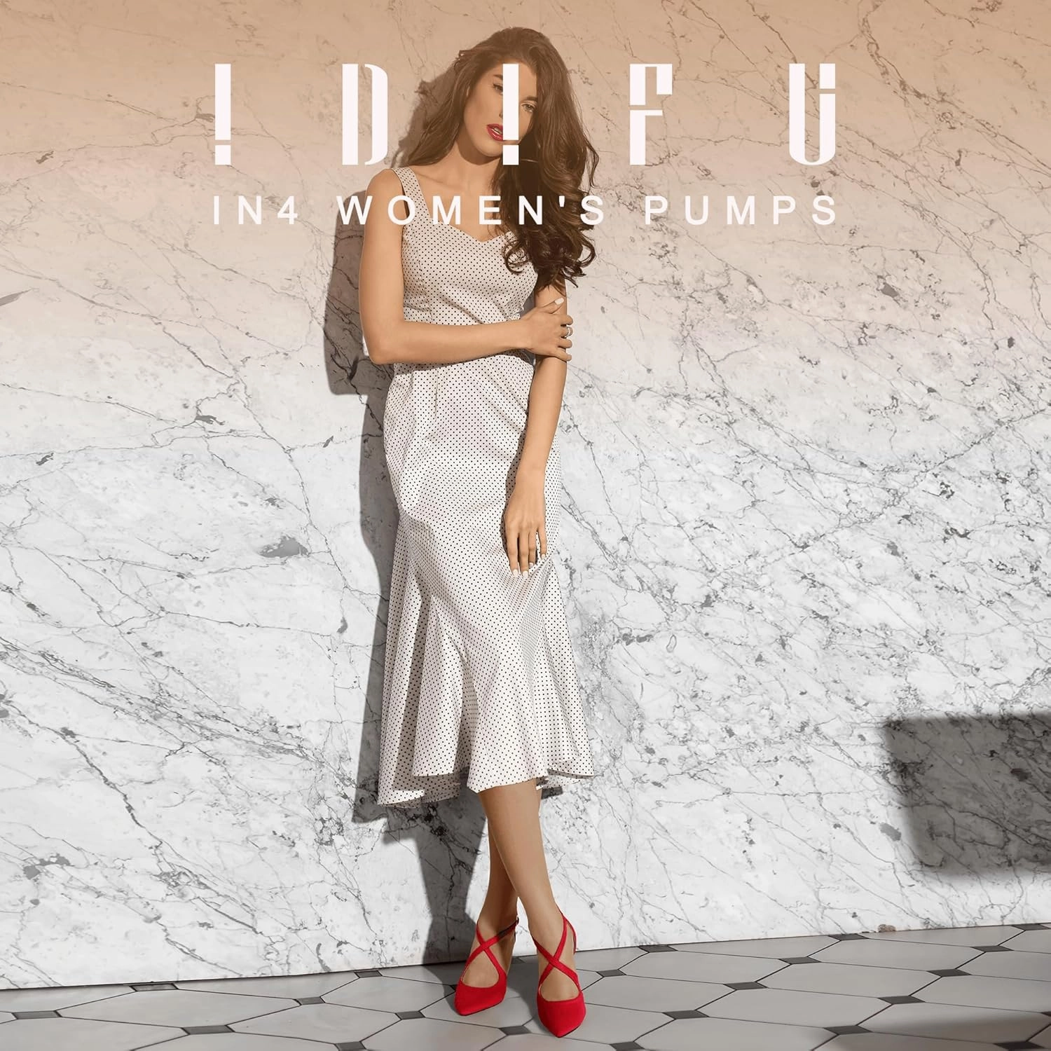 IDIFU IN4 Women's Pumps Closed Toe Stiletto Heels Strappy Wedding Bridal Office Homecoming Work Prom Dress Shoes Bride Comfortable Dressy Formal Pointed Toe Zip