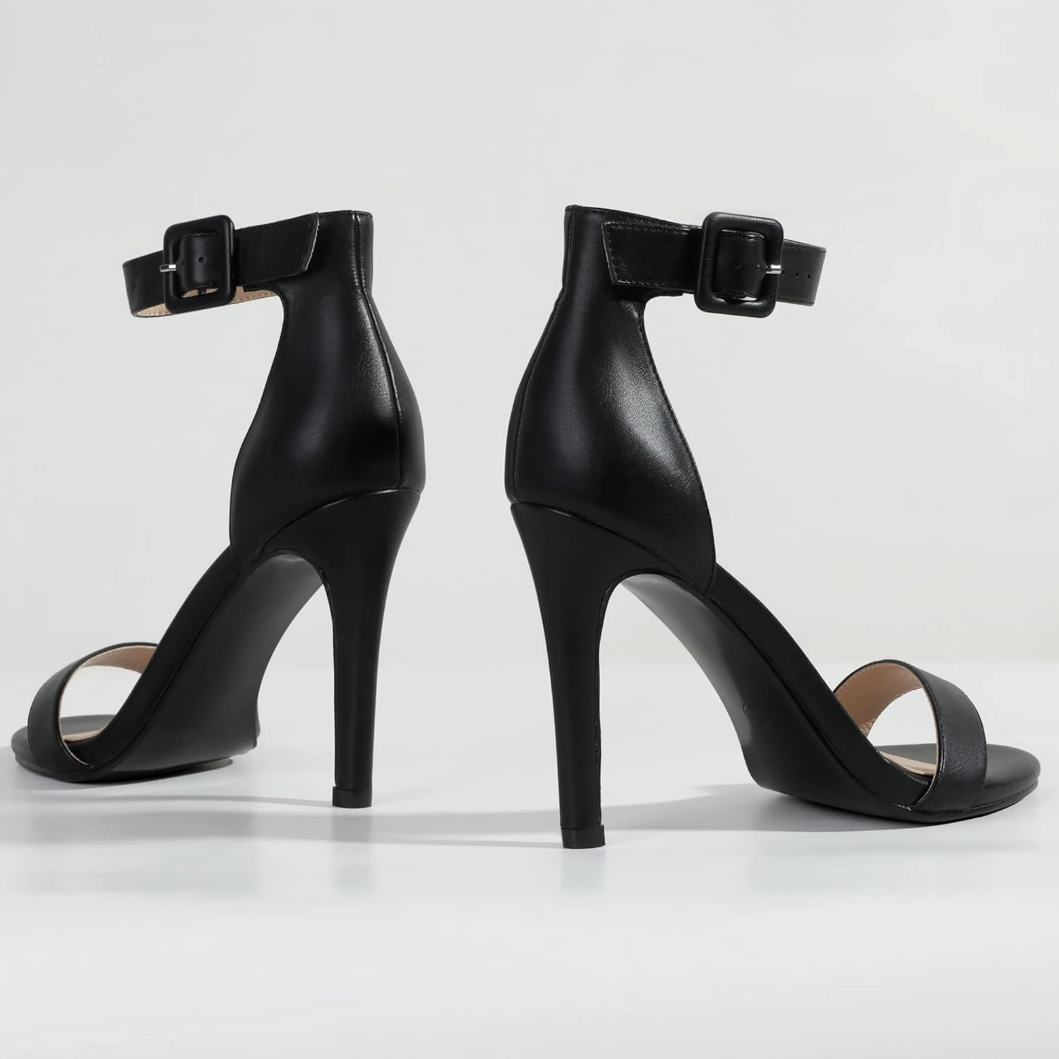 IDIFU Women's High Heels for Women Dressy Stiletto Heels Open Toe Heels Ankle Strap Heeled Sandals for Women on Wedding Party Homecoming