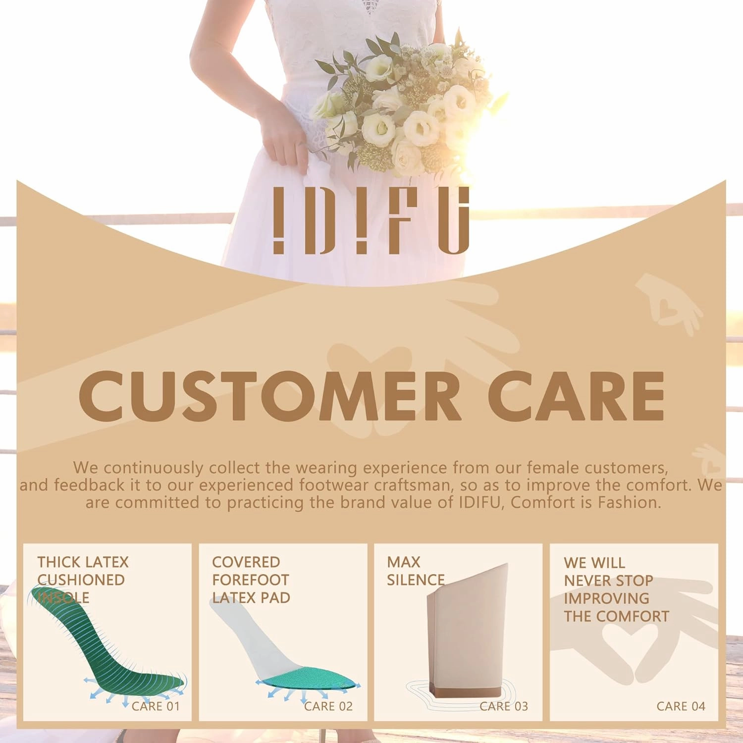 IDIFU Women's High Heels for Women Dressy Stiletto Heels Open Toe Heels Ankle Strap Heeled Sandals for Women on Wedding Party Homecoming