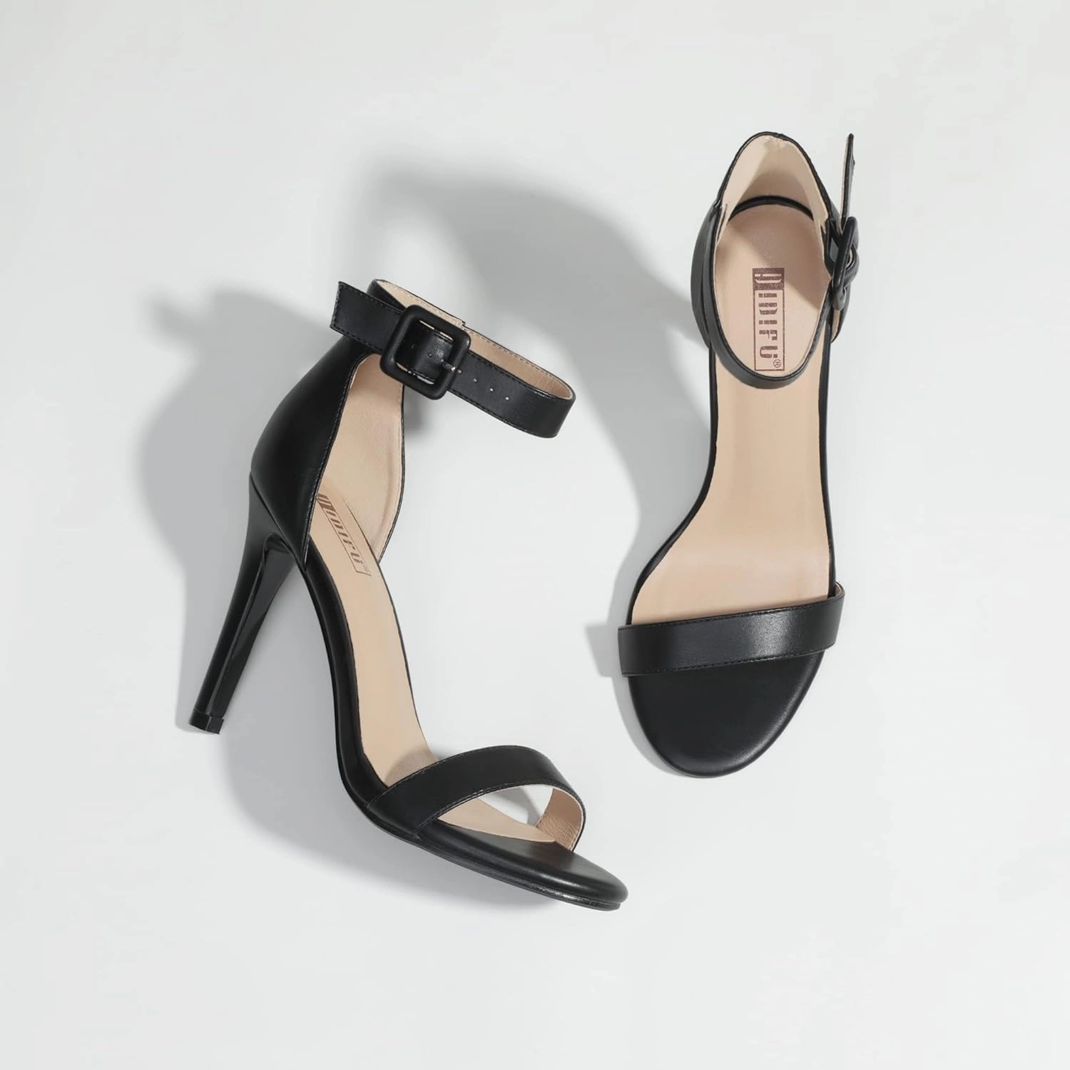 IDIFU Women's High Heels for Women Dressy Stiletto Heels Open Toe Heels Ankle Strap Heeled Sandals for Women on Wedding Party Homecoming