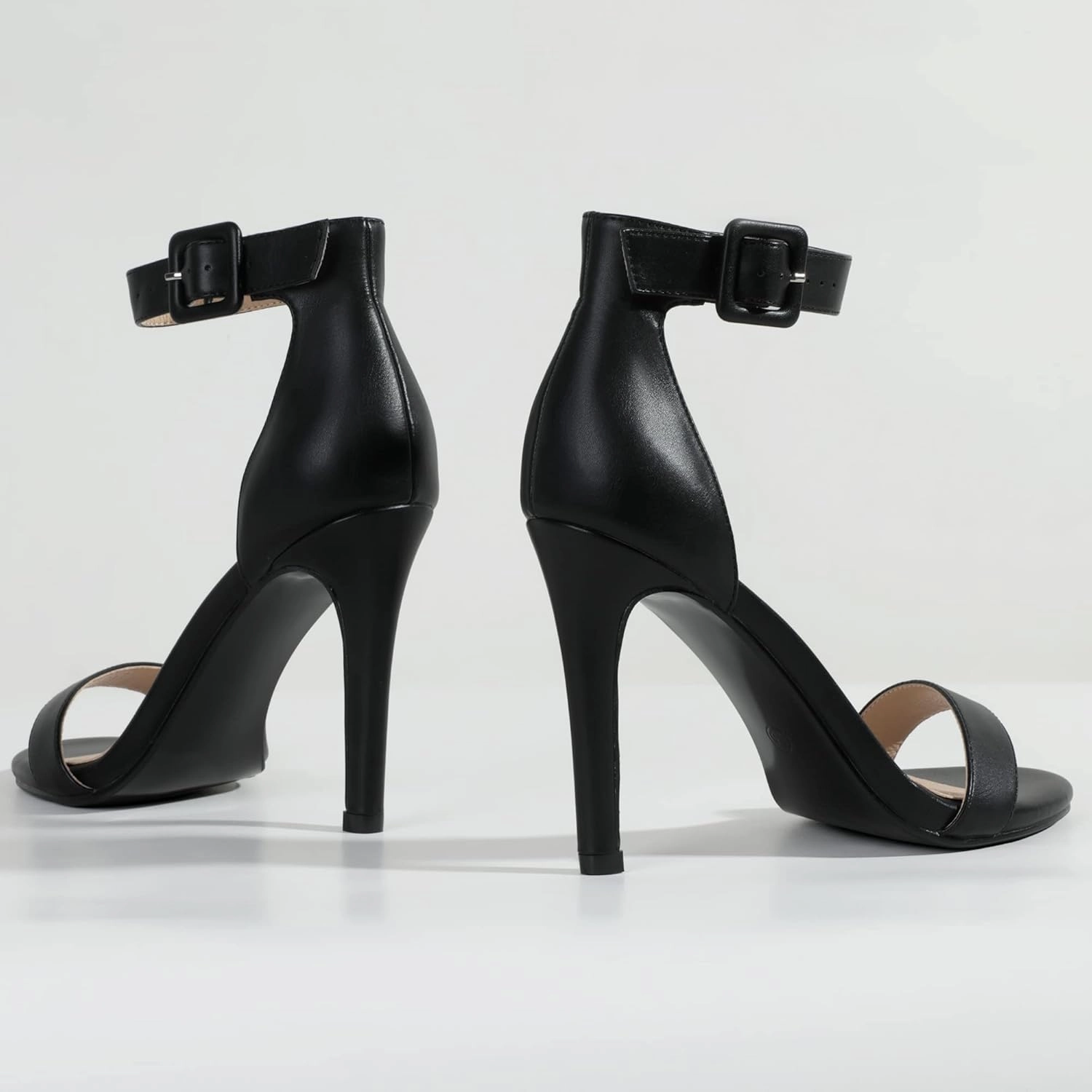 IDIFU Women's High Heels for Women Dressy Stiletto Heels Open Toe Heels Ankle Strap Heeled Sandals for Women on Wedding Party Homecoming