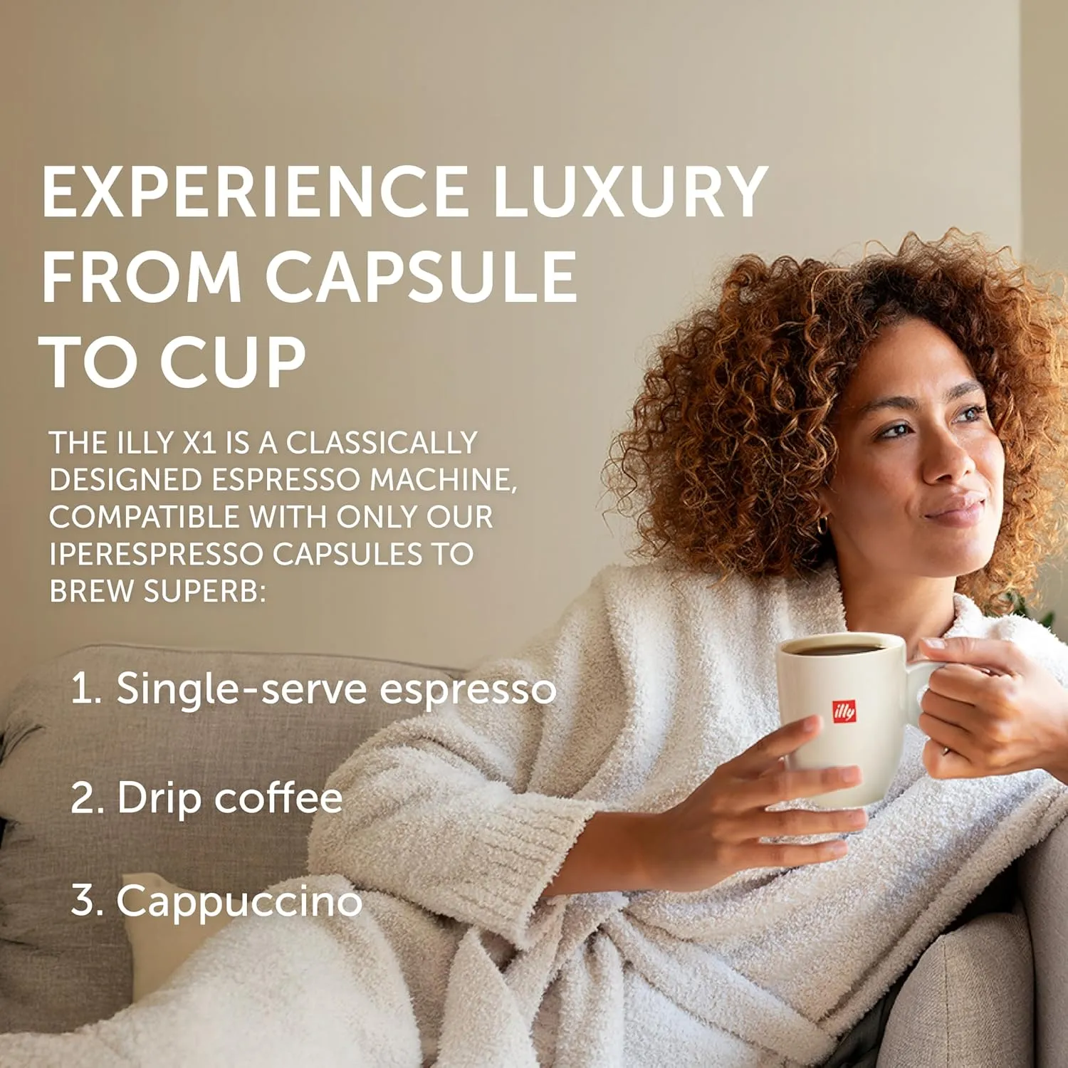 Illy X1 Anniversary 1935 Espresso Single-Serve Machine for iperEspresso capsules with Milk Frother Steam Wand (Red)