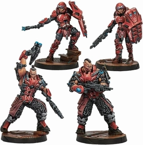 Infinity: Nomads: Corregidor Fireteam Pack Beta - Unpainted Miniature by Corvus Belli – Compatible with Infinity and Other Tabletop RPG TTRPG