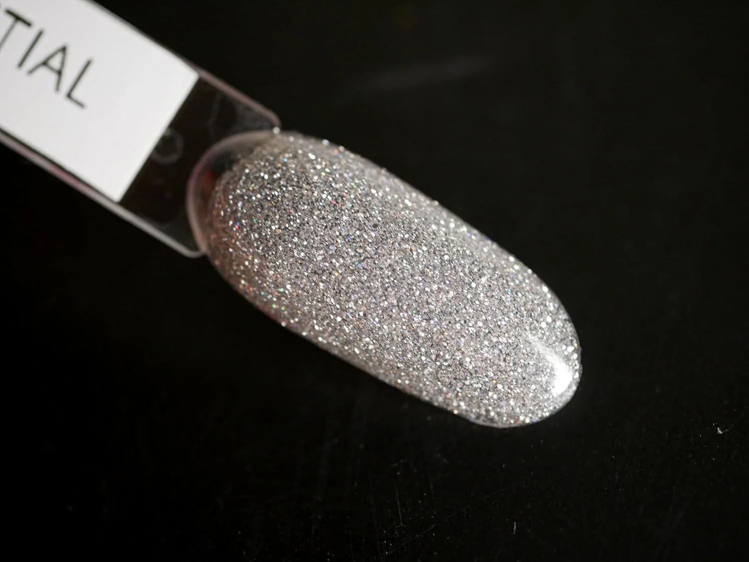 IN.HYPE Rubber Base Gel - Shimmer. Soak off. UV/LED Curable Glitter Silver - Celestial