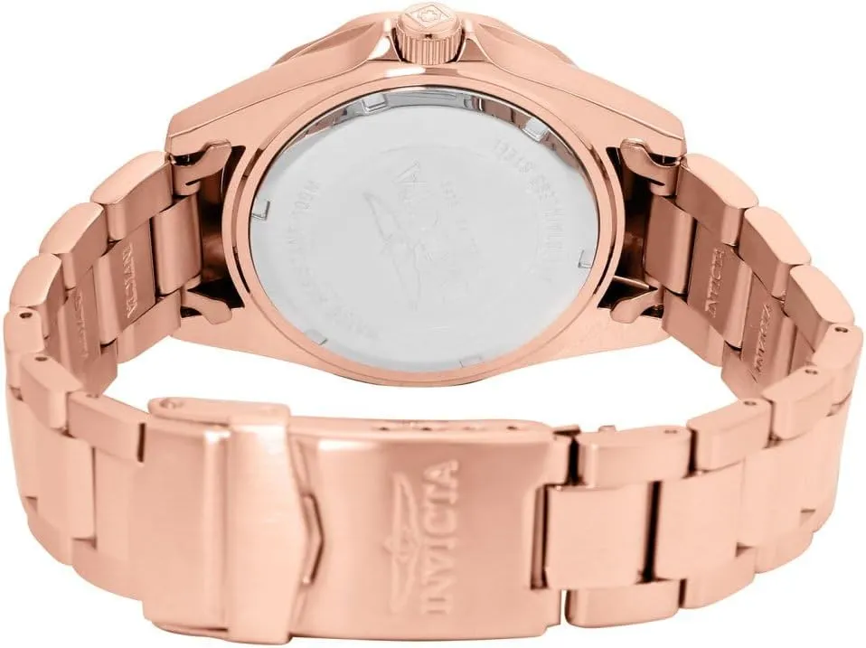 Invicta Women's Pro Diver Crystal Accented 18k Ion-Plated Stainless Steel Watch