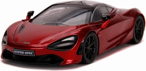 Jada Toys McLaren 720S Candy Red with Black Top Hyper-Spec 1/24 Diecast Model Car by Jada 32275