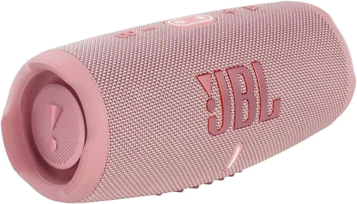 JBL CHARGE 5 - Portable Waterproof (IP67) Bluetooth Speaker with Powerbank USB Charge out, 20 hours playtime, JBL Partyboost (Pink)