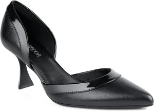 JENN ARDOR Women's Pumps Low Heels Pointed Closed Toe Kitten Dress Shoes for Women Comfortable Stiletto Heeled Sandals Classic Wedding Party D'Orsay Work Pumps
