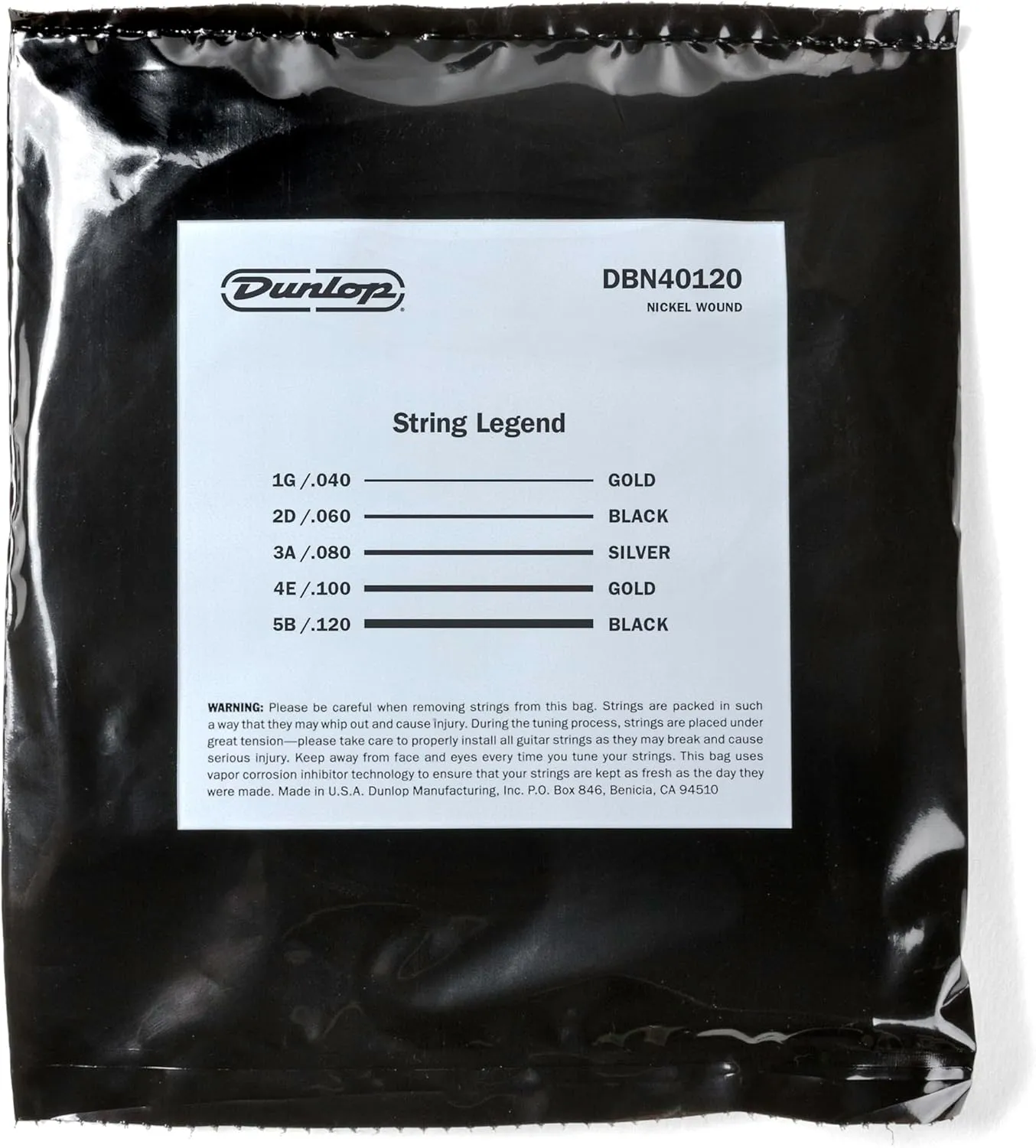 Jim Dunlop 38420402001 Bass Guitar Strings (DBN40120)