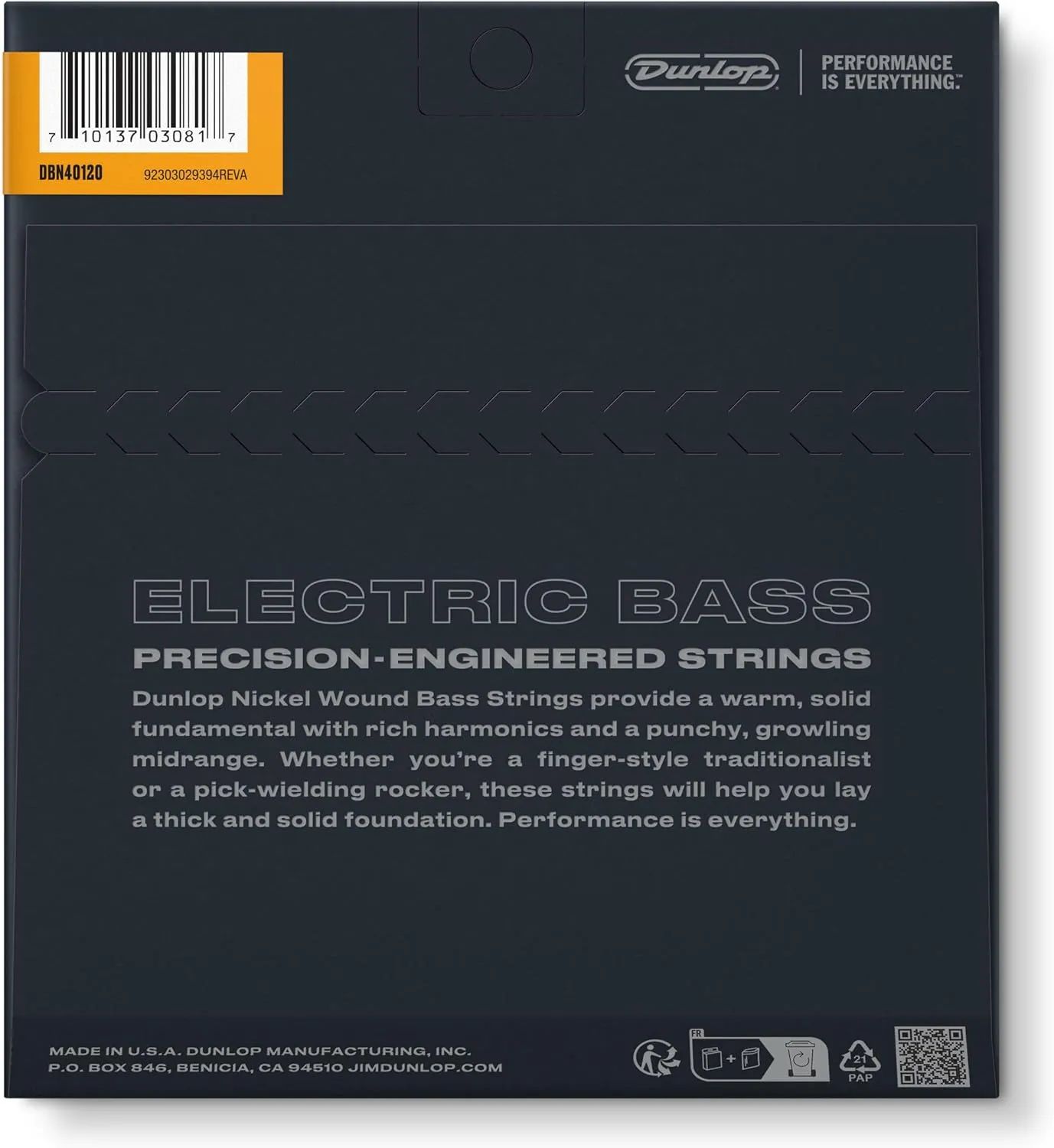 Jim Dunlop 38420402001 Bass Guitar Strings (DBN40120)