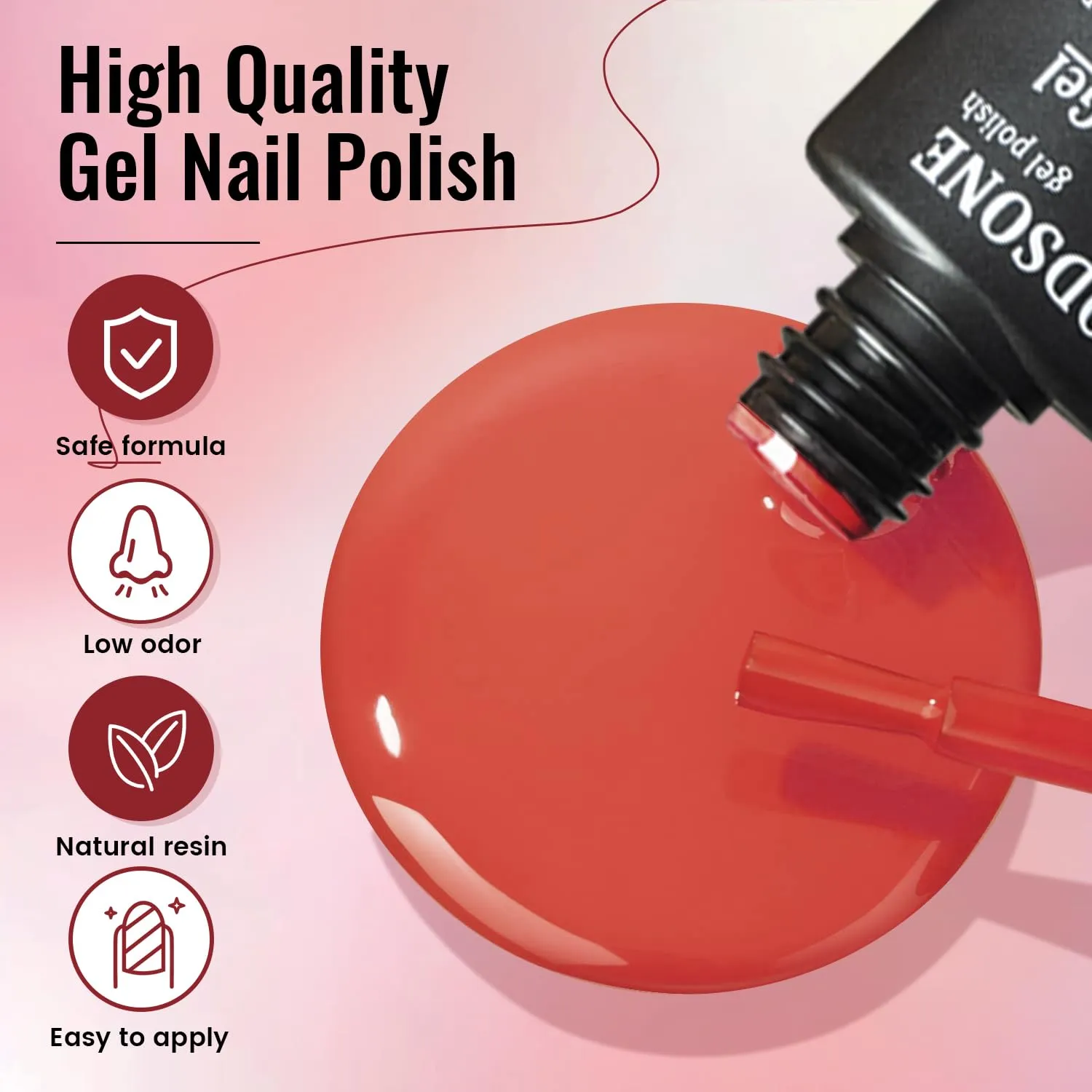 JODSONE Gel Nail Polish Kit with U V Light 32 Colors Gel Polish Nail   4 Functional Adhesive Bottles Kit Soak Off Manicure Tools Gifts for Women