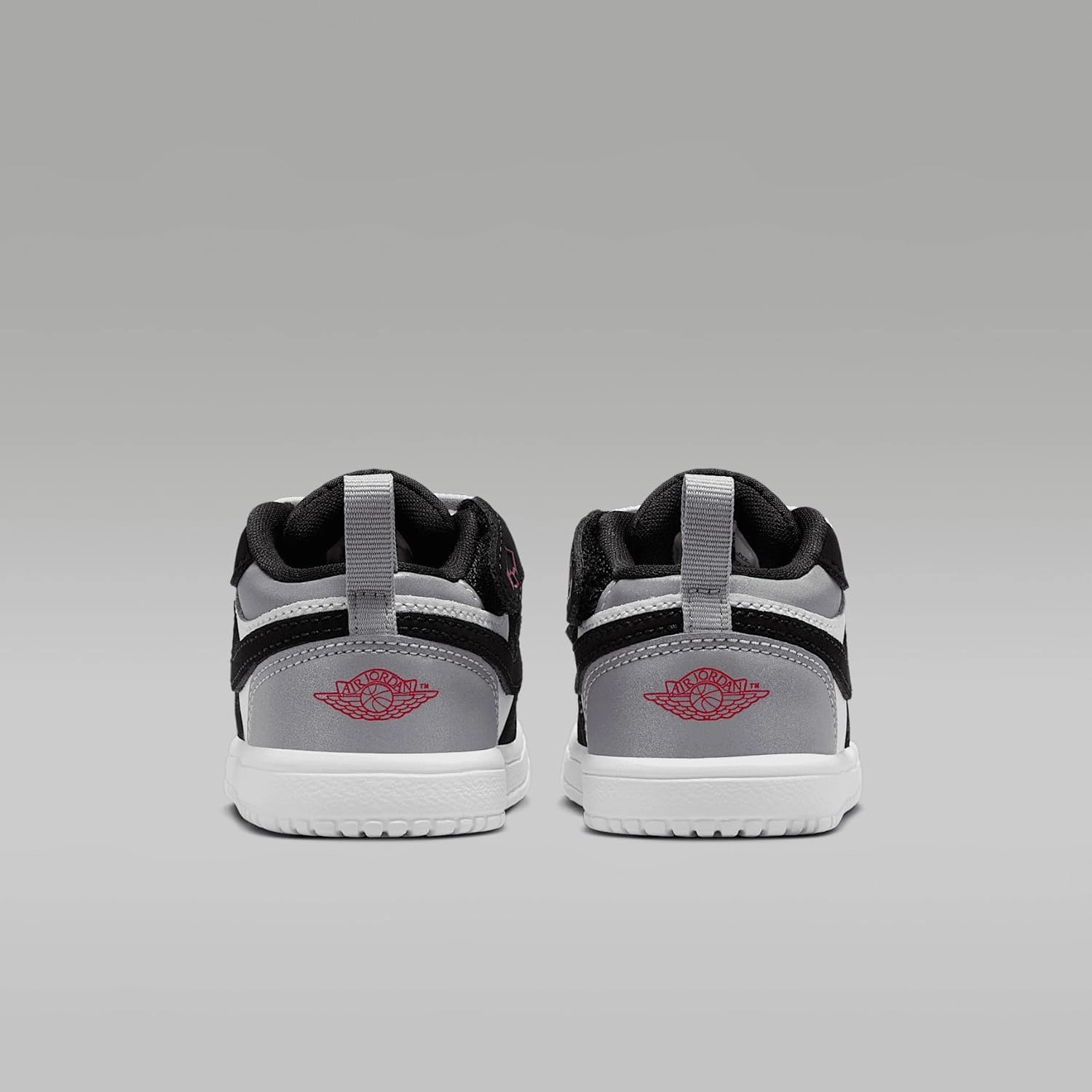 Jordan 1 Low Alt SE Baby/Toddler Shoes (IB3886-106, White/Black/Matte Silver/Fire Red)
