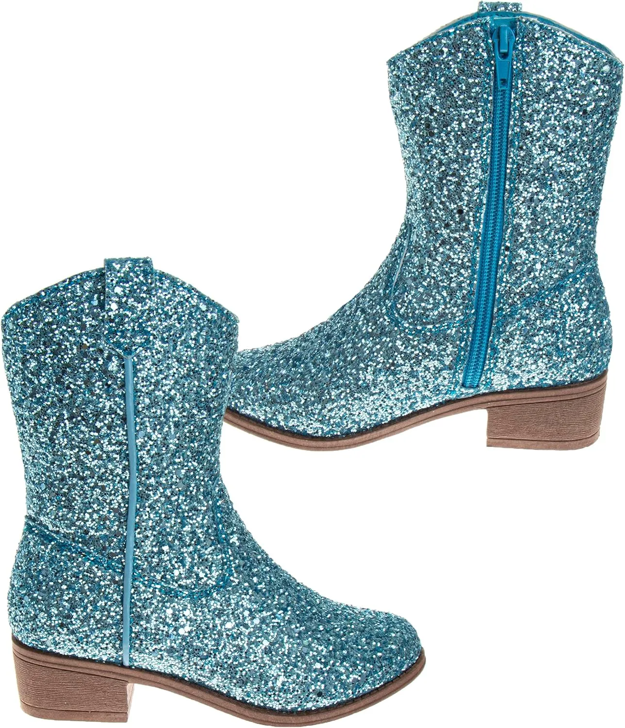 Josmo Glitter Girls Cowgirl Boots Mid Calf Boots Girl Cowboy Boots Size Little Kids/Big Kids