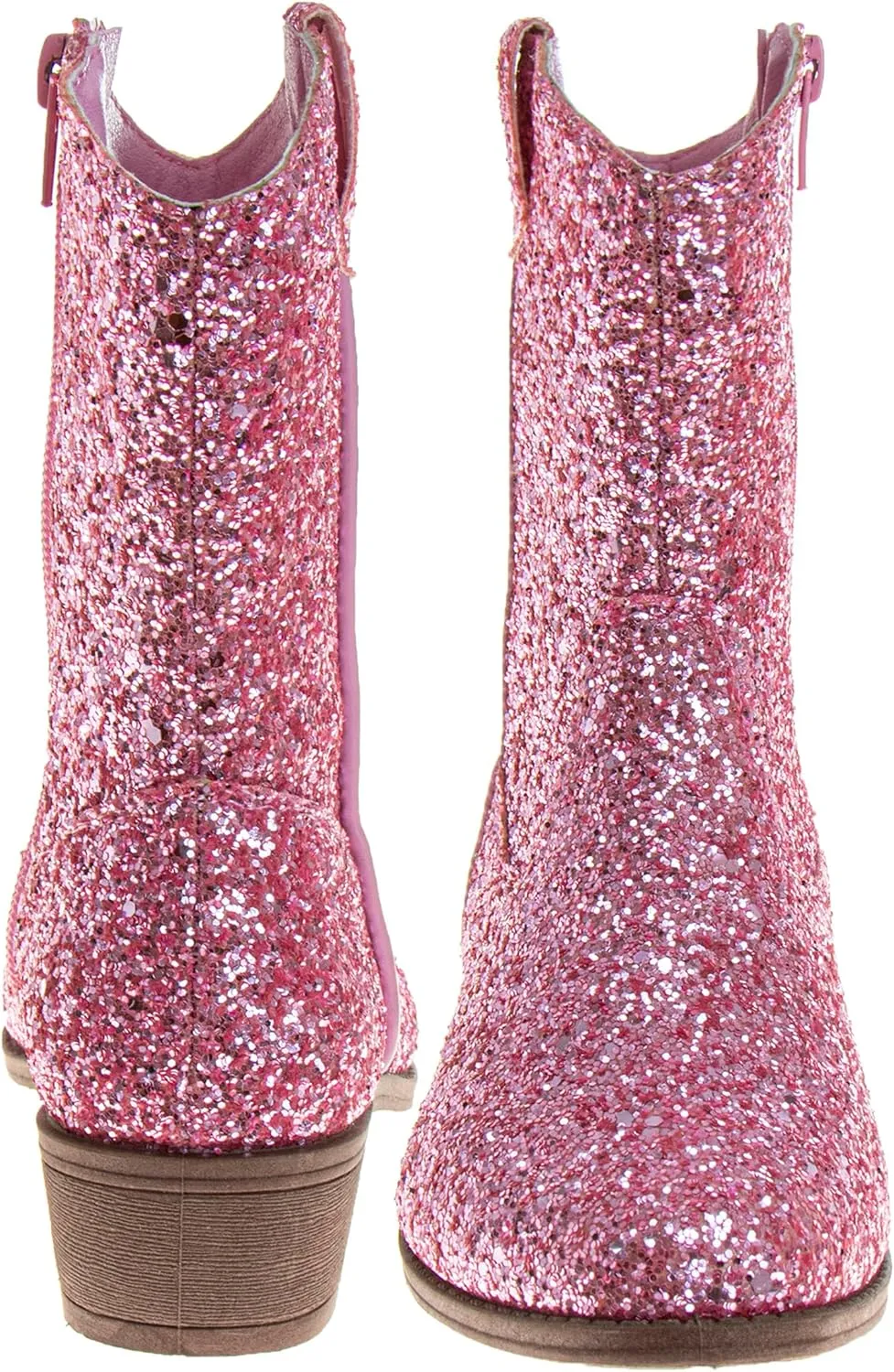 Josmo Glitter Girls Cowgirl Boots Mid Calf Boots Girl Cowboy Boots Size Little Kids/Big Kids