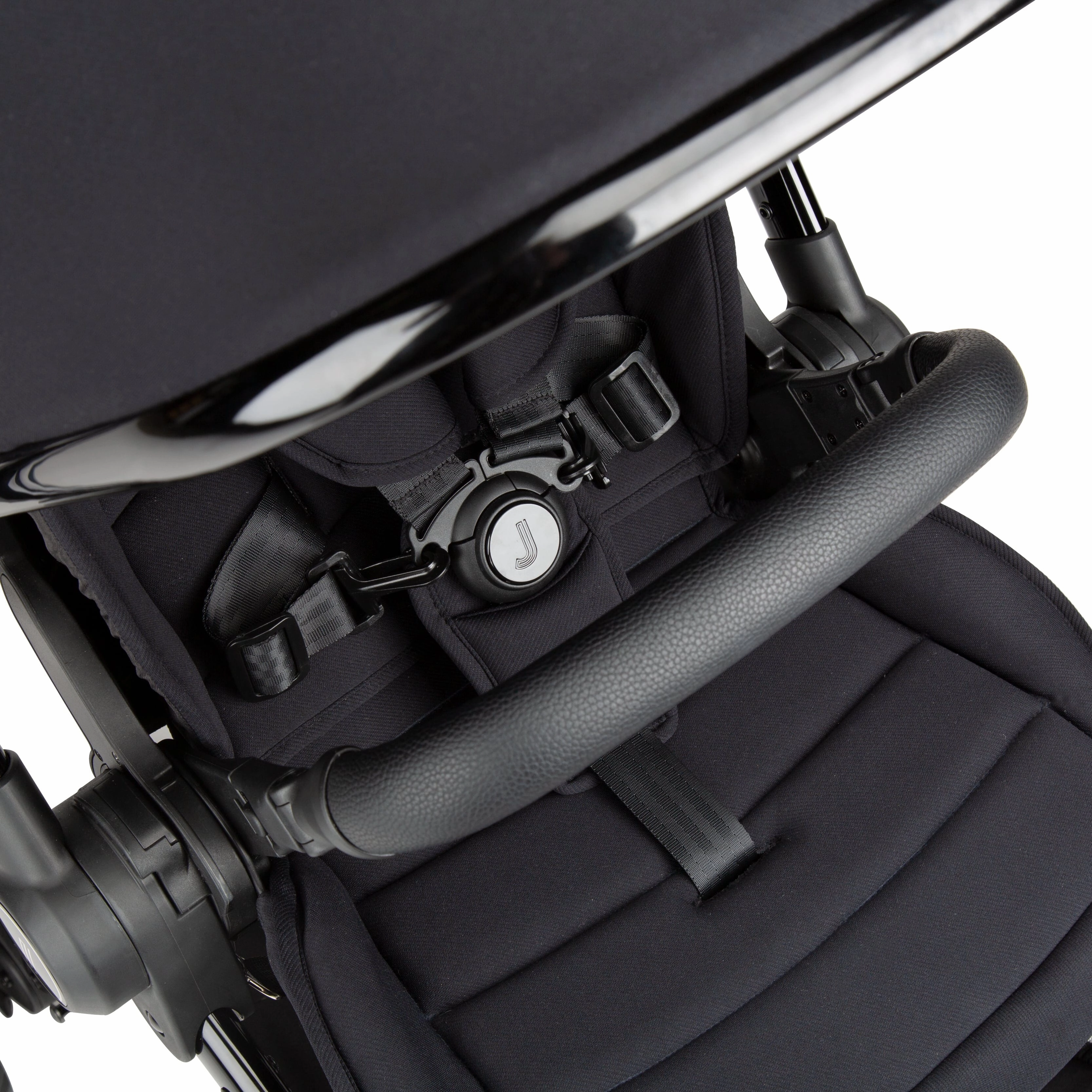 Junior Jones Aylo Rich Black 6pc Travel System inc Doona Blush Pink Car Seat