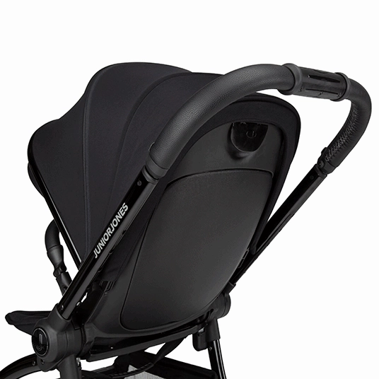 Junior Jones Aylo Rich Black 6pc Travel System inc Doona Blush Pink Car Seat