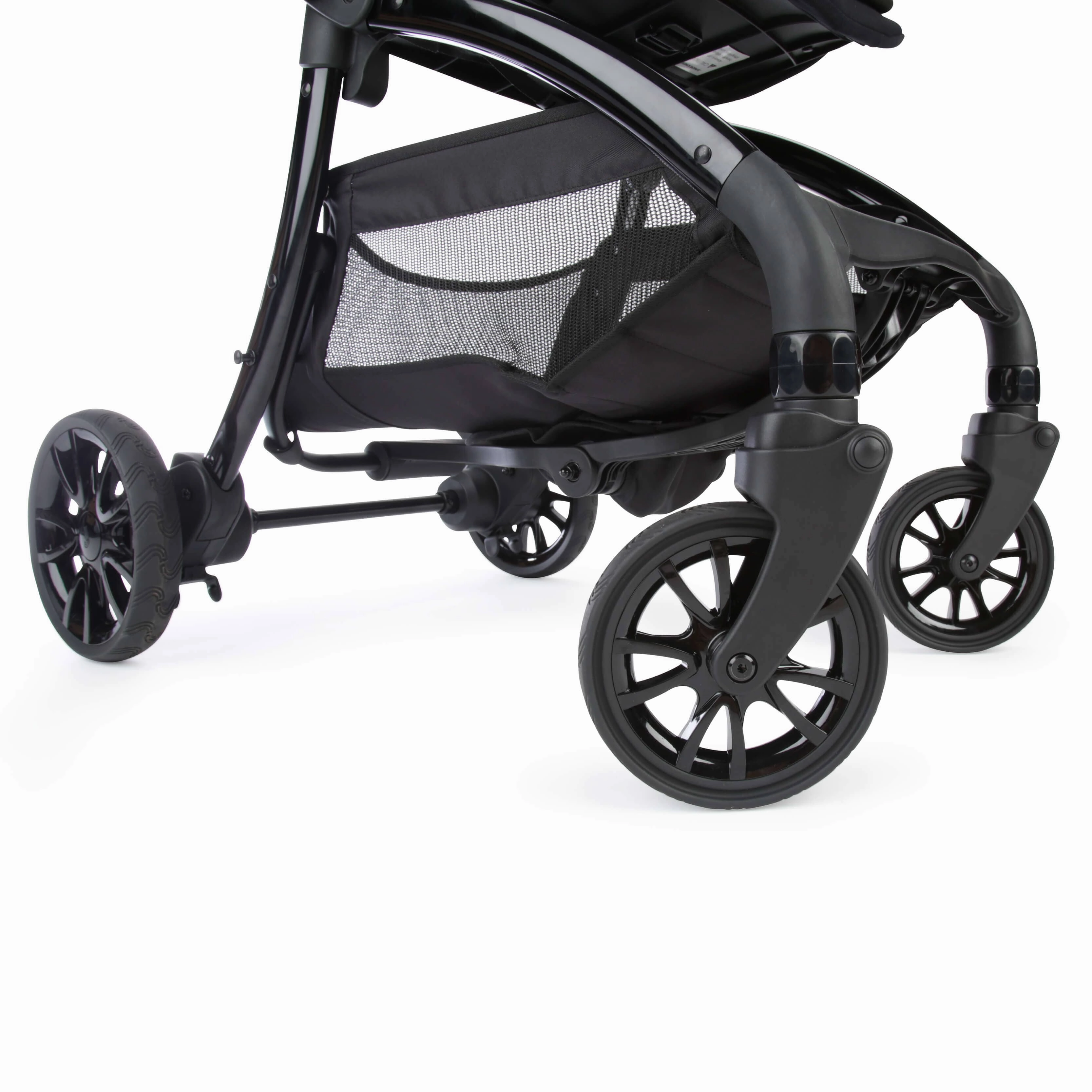 Junior Jones Aylo Rich Black 6pc Travel System inc Doona Blush Pink Car Seat