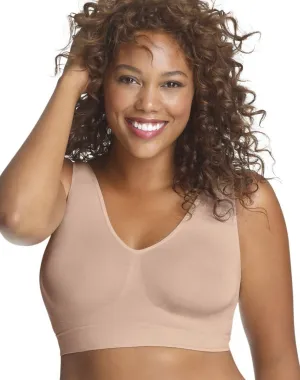 JUST MY SIZE Pure Comfort Seamless Wirefree Bra with Moisture Control (1263) Nude, 5X