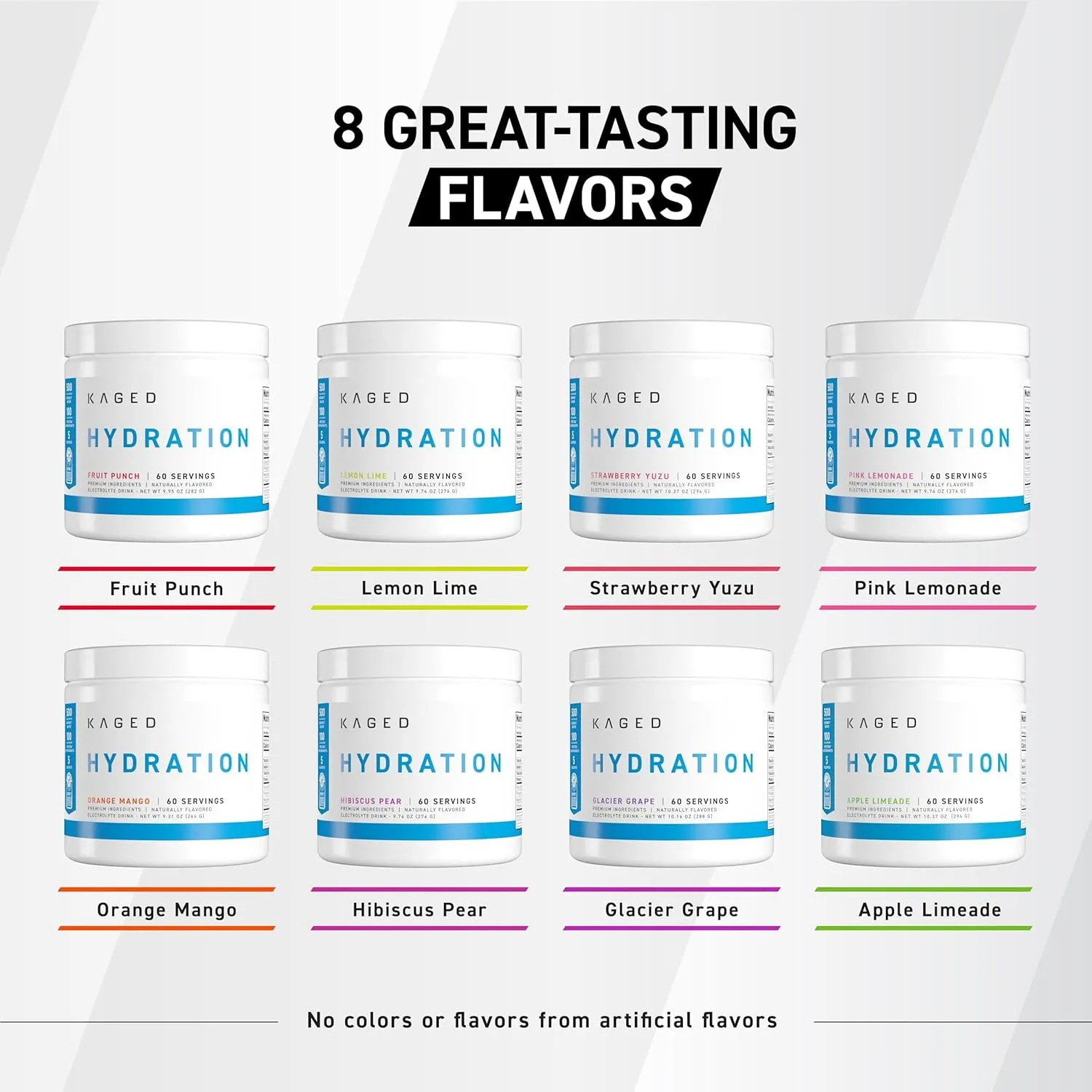 Kaged Electrolyte Hydration Powder Hydracharge Pink Lemonade Sports Drink for Men and Women Pre, Post, Intra Workout Supplement 60 Servings