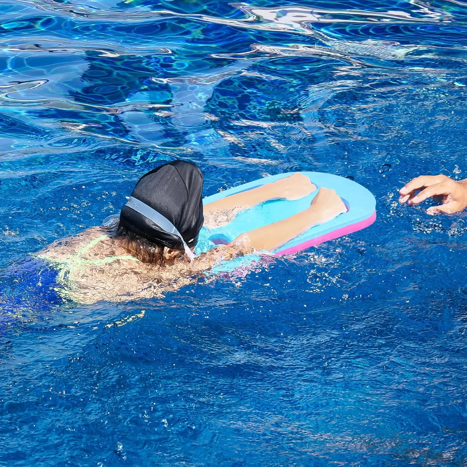 Karenhi 5 Pcs Swimming Kickboard for Adult Kids Training Aid Float Pool Exercise Kick U Design EVA Foam Swim Board for Beginner Float Exercise Equipment