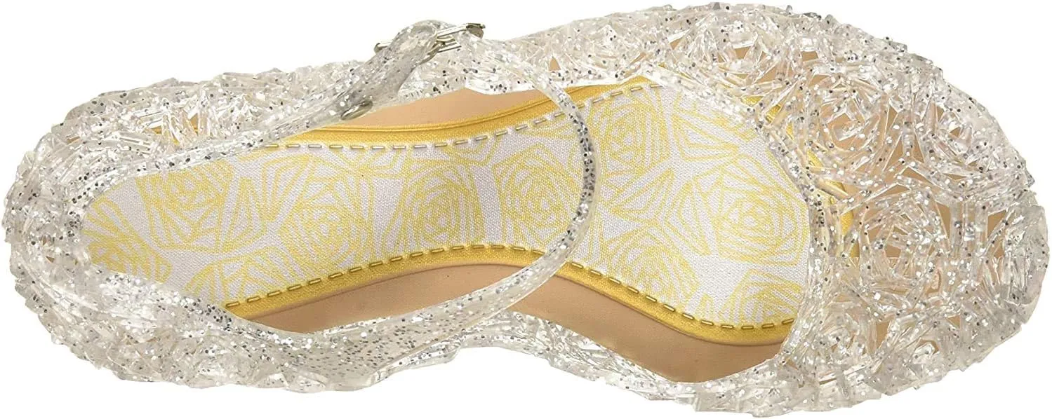 Kawai Peach Girls' Cute Sparkle Sandals Fancy Dress Up Jelly Party Dancing Cosplay Shoes