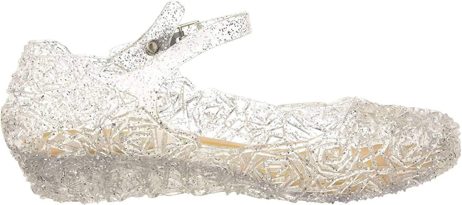 Kawai Peach Girls' Cute Sparkle Sandals Fancy Dress Up Jelly Party Dancing Cosplay Shoes