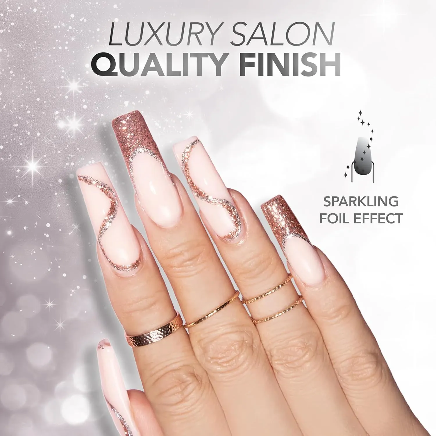 KIARA SKY Gel Polish PlatinumFX Reflective Glitter with sparkle foil effect 0.5 fl oz, Emerald Star (bright green)