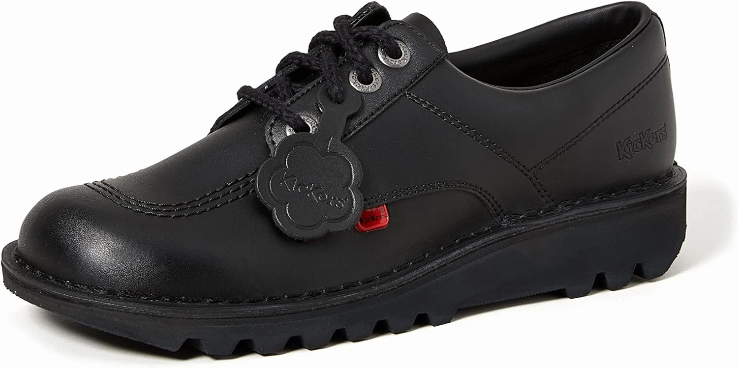 Kickers Men's Kick Lo Core Black Leather Shoes