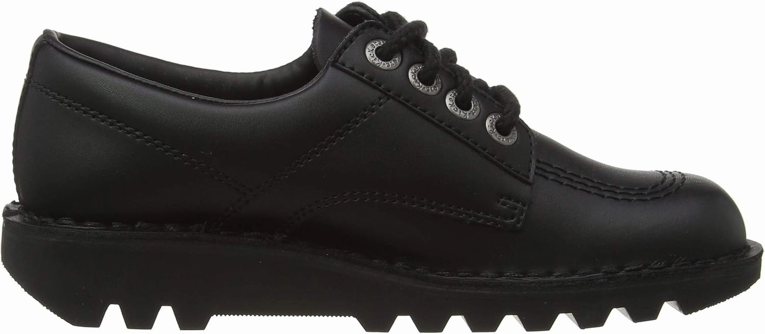 Kickers Men's Kick Lo Core Black Leather Shoes