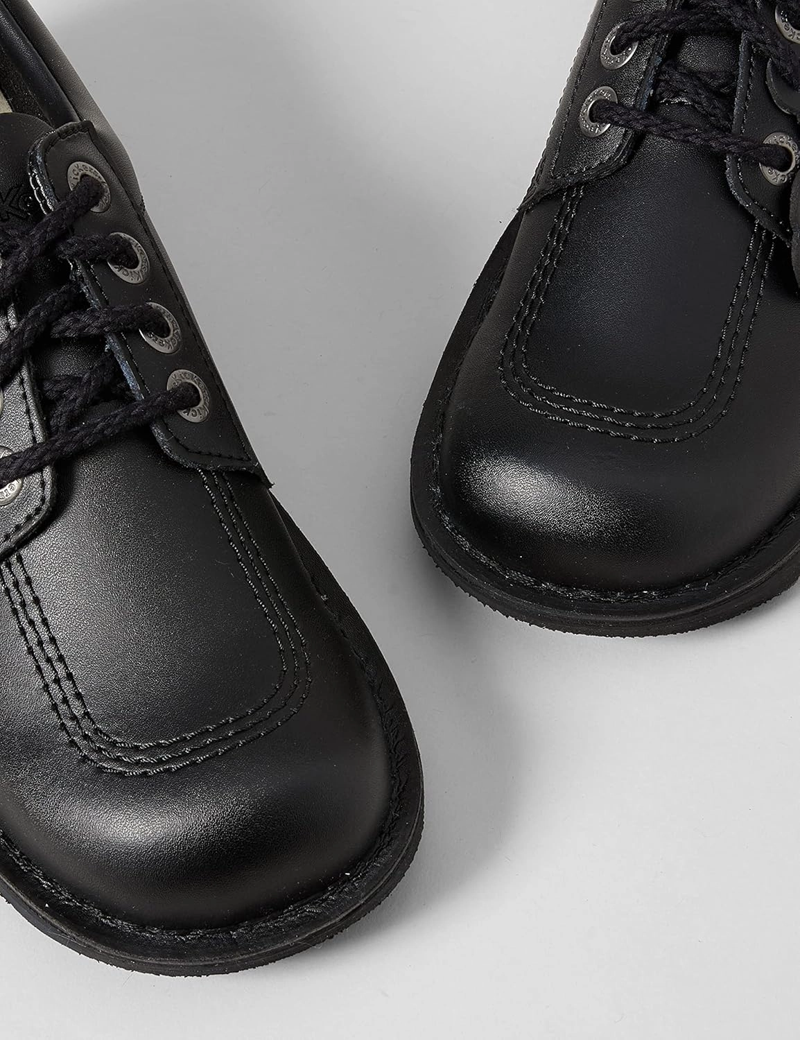 Kickers Men's Kick Lo Core Black Leather Shoes