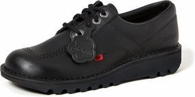 Kickers Men's Kick Lo Core Black Leather Shoes