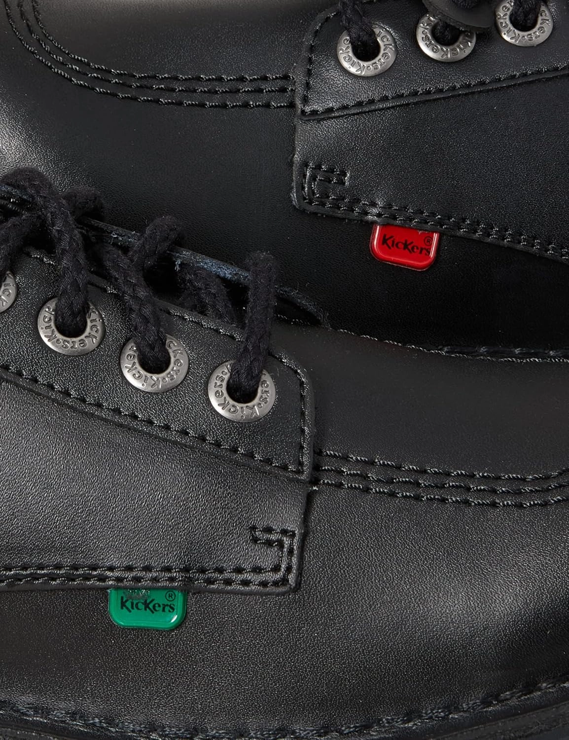 Kickers Men's Kick Lo Core Black Leather Shoes