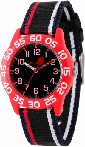Kids' Plastic Time Teacher Analog Quartz Nylon Strap Watch