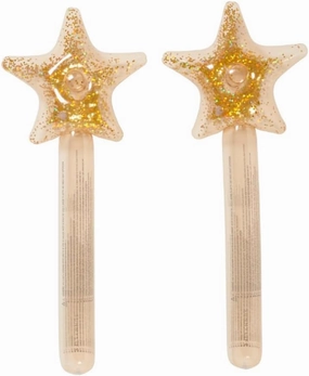 Kids Inflatable Star Wand | Princess Swan Gold