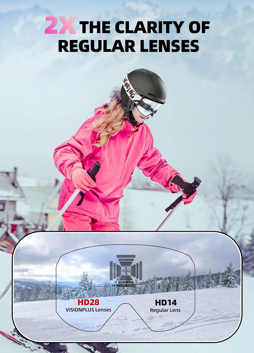 Kids Ski Helmet and Goggles, Lightweight Boys Ski Helmet, Reinforced PC Shell & Shock-Absorbing EPS Foam & Soft Lining, Girls Snowboard Helmet 10 Vents, Snow Sport Helmets for Teens