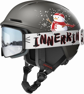 Kids Ski Helmet and Goggles, Lightweight Boys Ski Helmet, Reinforced PC Shell & Shock-Absorbing EPS Foam & Soft Lining, Girls Snowboard Helmet 10 Vents, Snow Sport Helmets for Teens